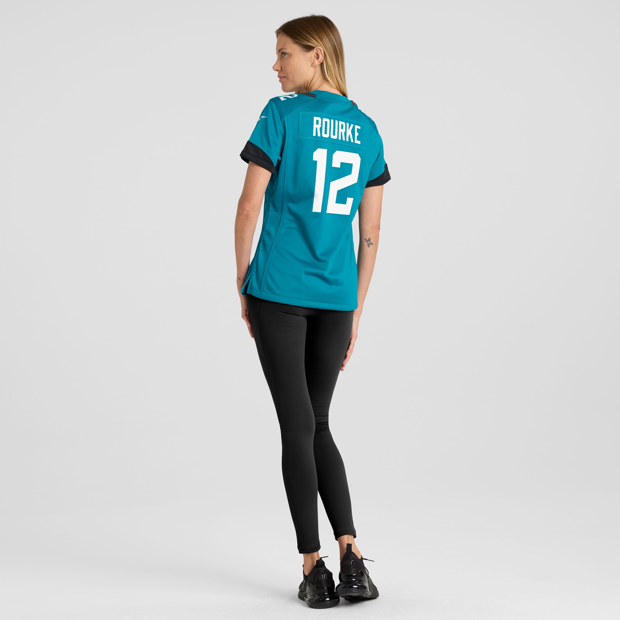 Jacksonville Jaguars Nathan Rourke Teal Team Game NFL Jersey Women's