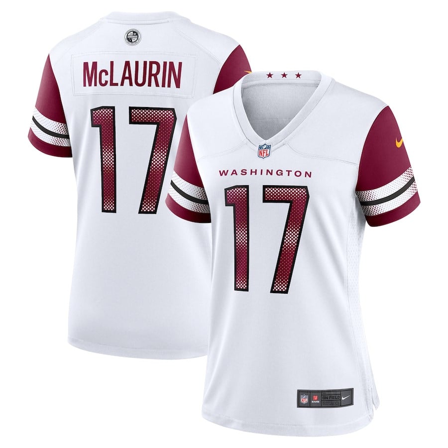 Terry McLaurin 17 Washington Commanders Game White NFL Jersey Women's