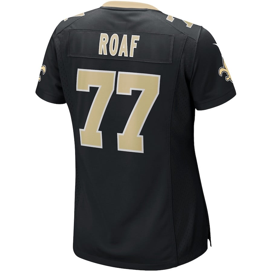 Willie Roaf 77 New Orleans Saints Game Retired Black NFL Jersey Women's