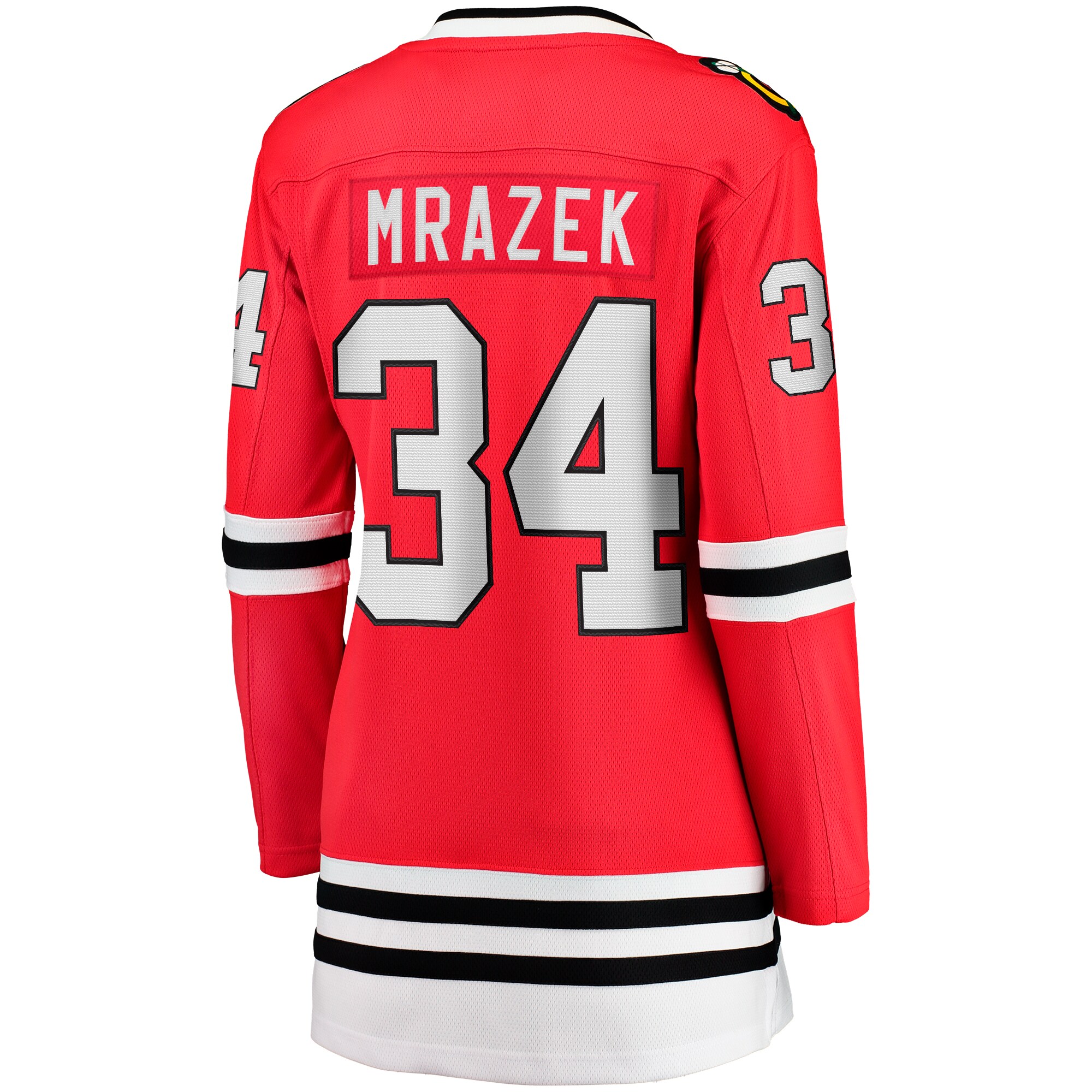Chicago Blackhawks Petr Mrazek Red Home Breakaway Player NHL Jersey Women's