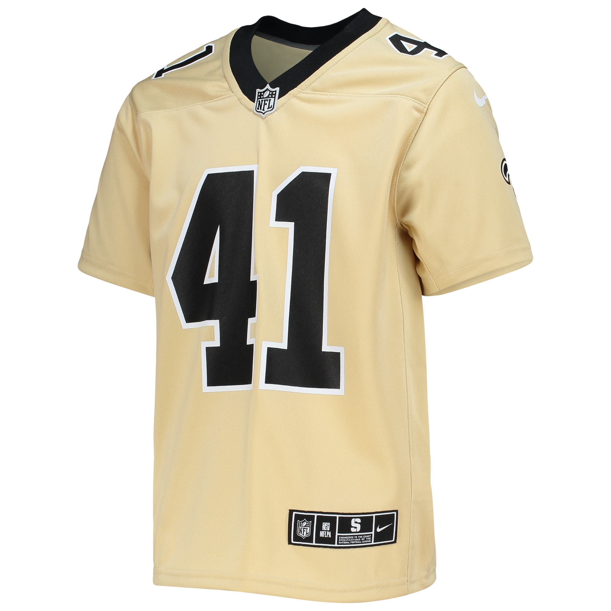 New Orleans Saints Alvin Kamara Gold Inverted Team Game NFL Jersey Youth