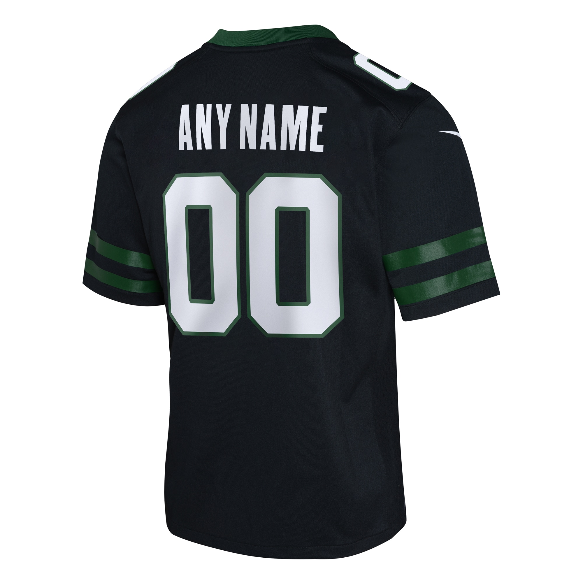 New York Jets Legacy Black Alternate Custom Game NFL Jersey Youth