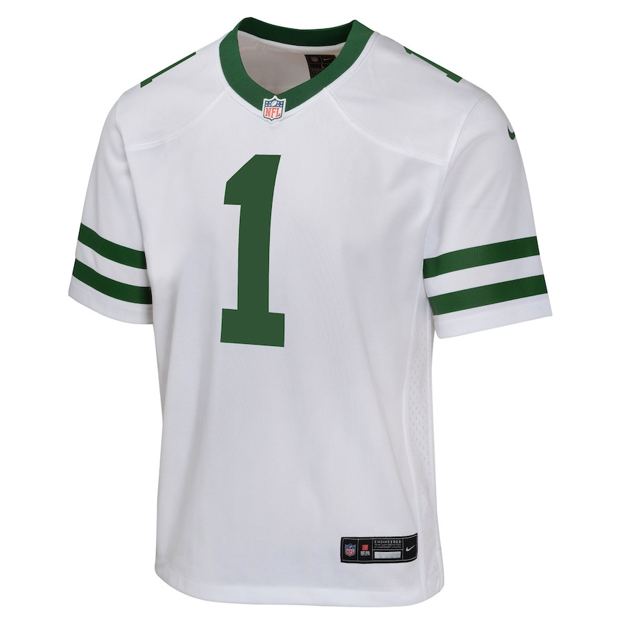 Ahmad Sauce Gardner 1 New York Jets Game Legacy White NFL Jersey Youth