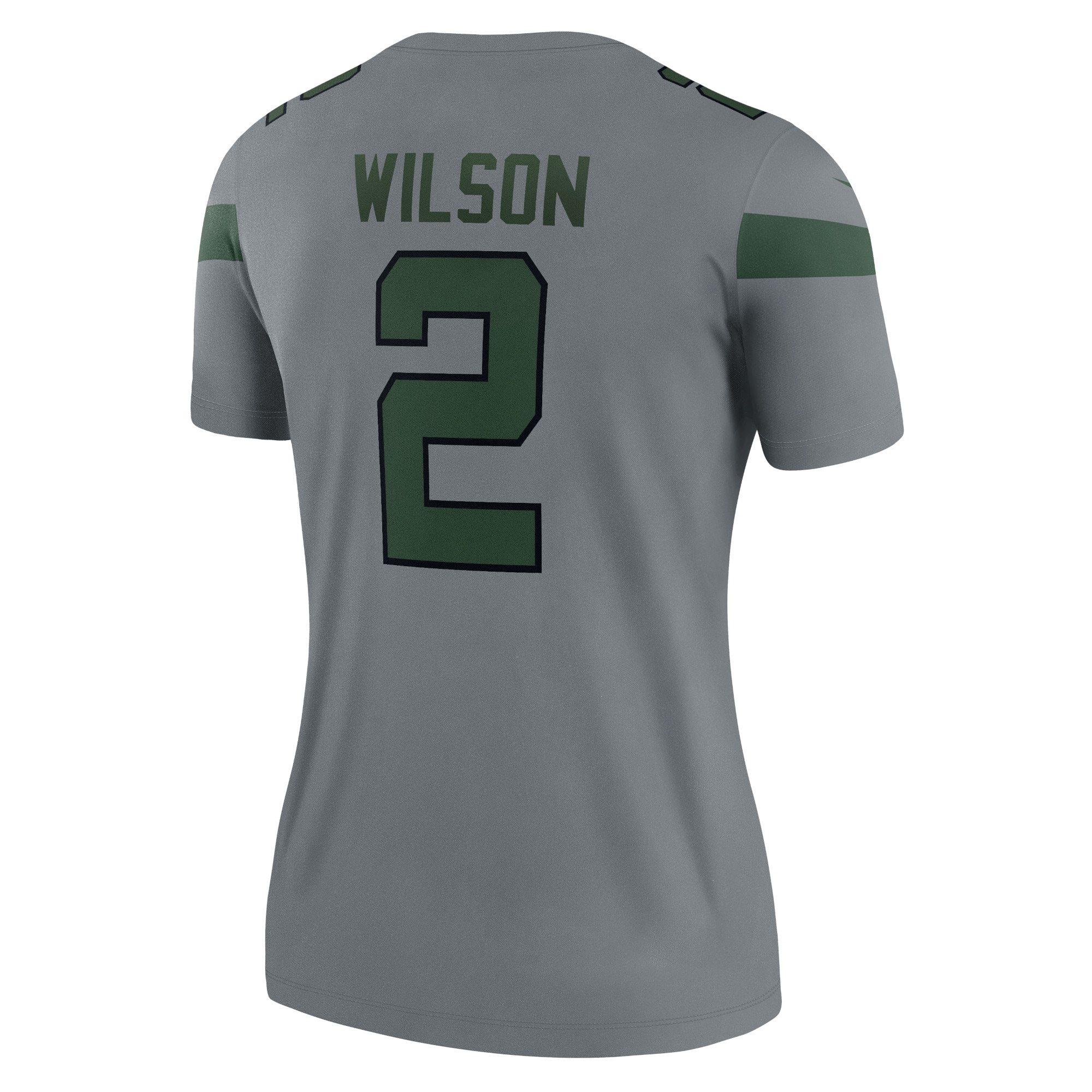 New York Jets Zach Wilson Gray Inverted Legend Player Performance Top NFL Jersey Women's