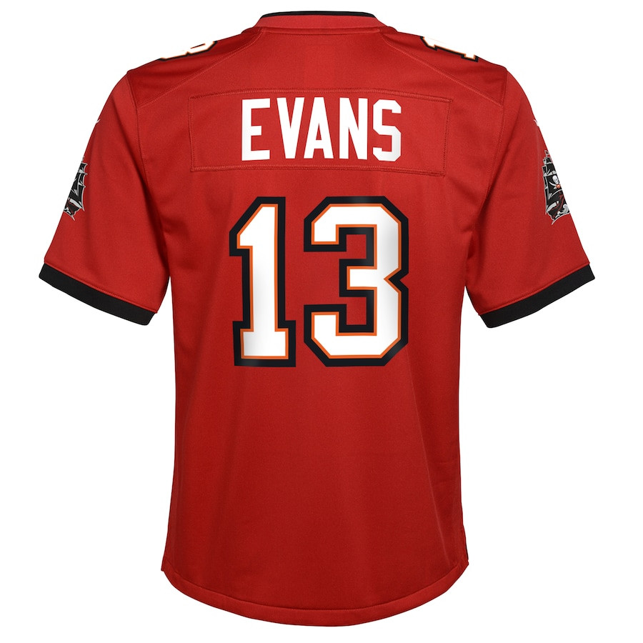 Mike Evans 13 Tampa Bay Buccaneers Game Red NFL Jersey Youth