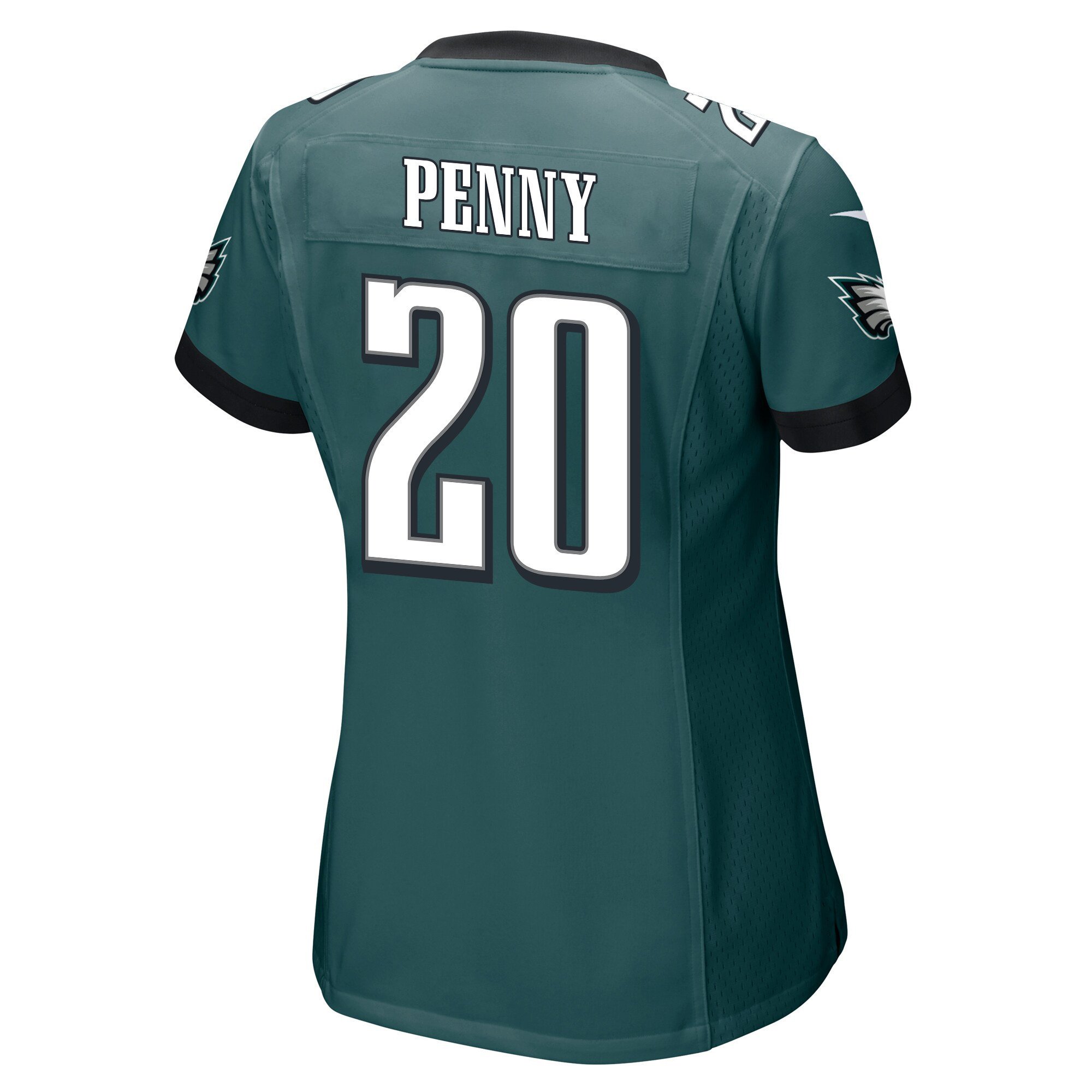 Rashaad Penny 20 Philadelphia Eagles Game Midnight Green NFL Jersey Women's