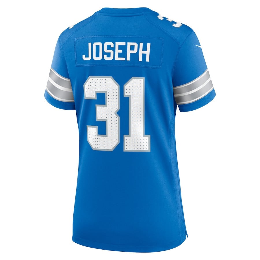 Kerby Joseph #31 Detroit Lions Super Bowl LIX Blue NFL Jersey Women's