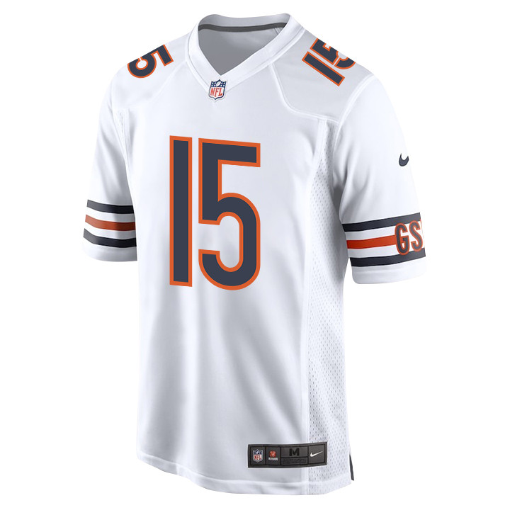 Rome Odunze 15 Chicago Bears 2024 Draft First Round Pick Player Game White NFL Jersey Men's