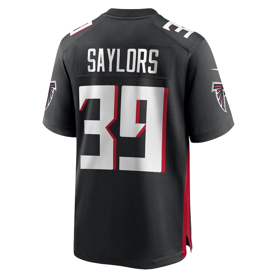 Jacob Saylors 39 Atlanta Falcons Game Black NFL Jersey Men's