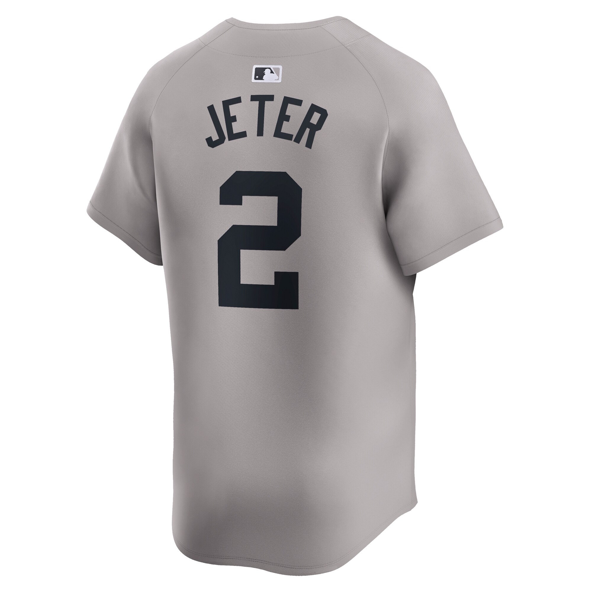 New York Yankees Derek Jeter Gray Away Limited Player MLB Jersey Men's