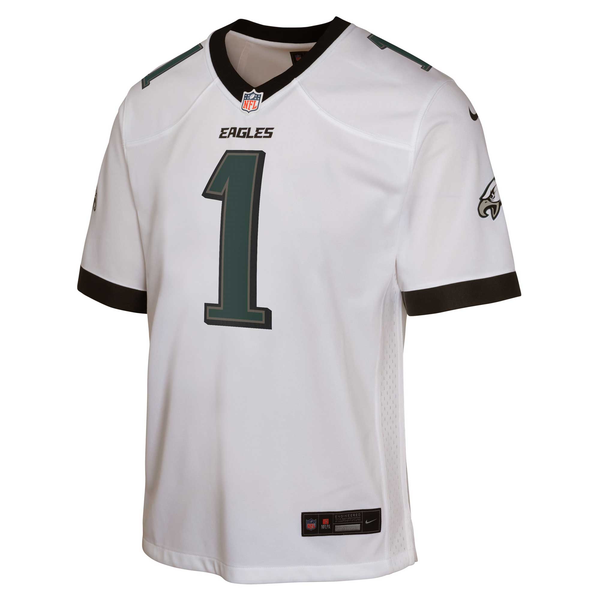 Philadelphia Eagles Jalen Hurts White Game NFL Jersey Youth