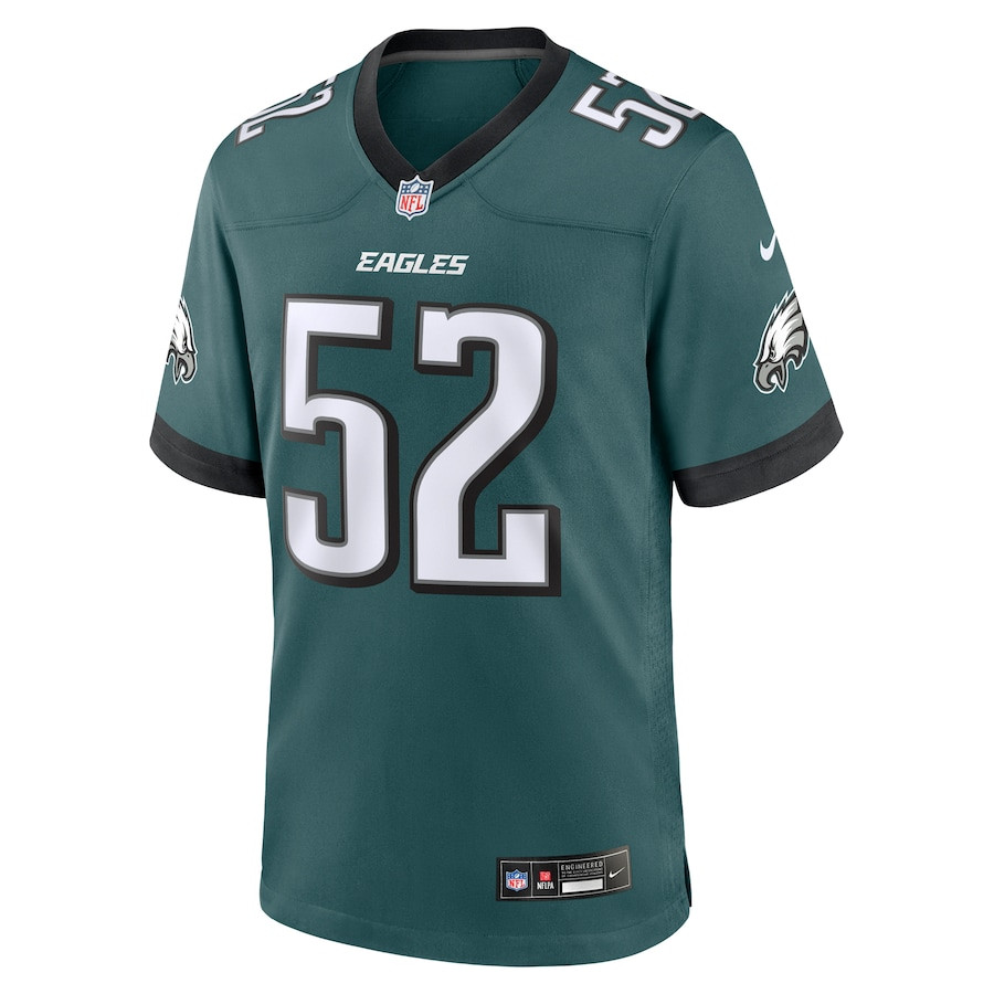 Julian Okwara 52 Philadelphia Eagles Game Midnight Green NFL Jersey Men's