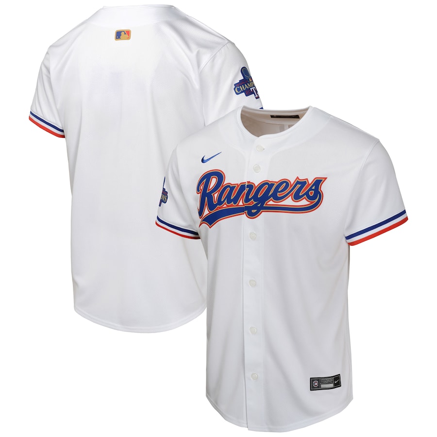 Texas Rangers Youth 2024 Gold Collection Limited Jersey  White