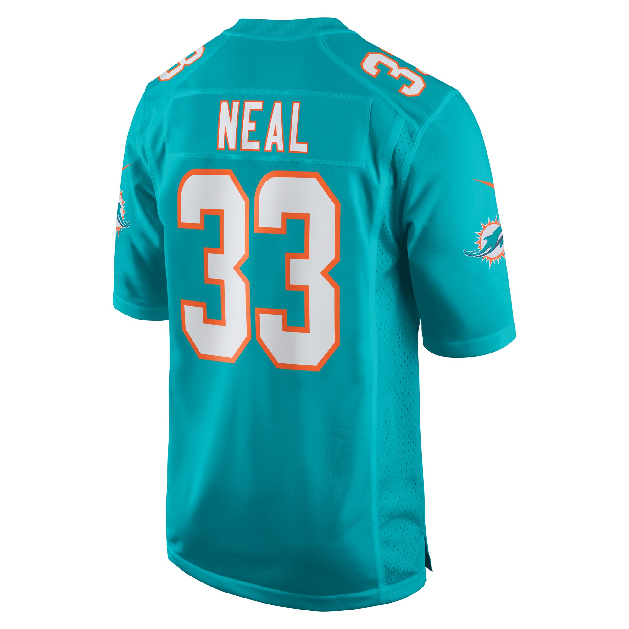 Miami Dolphins Siran Neal Aqua Game NFL Jersey Men's