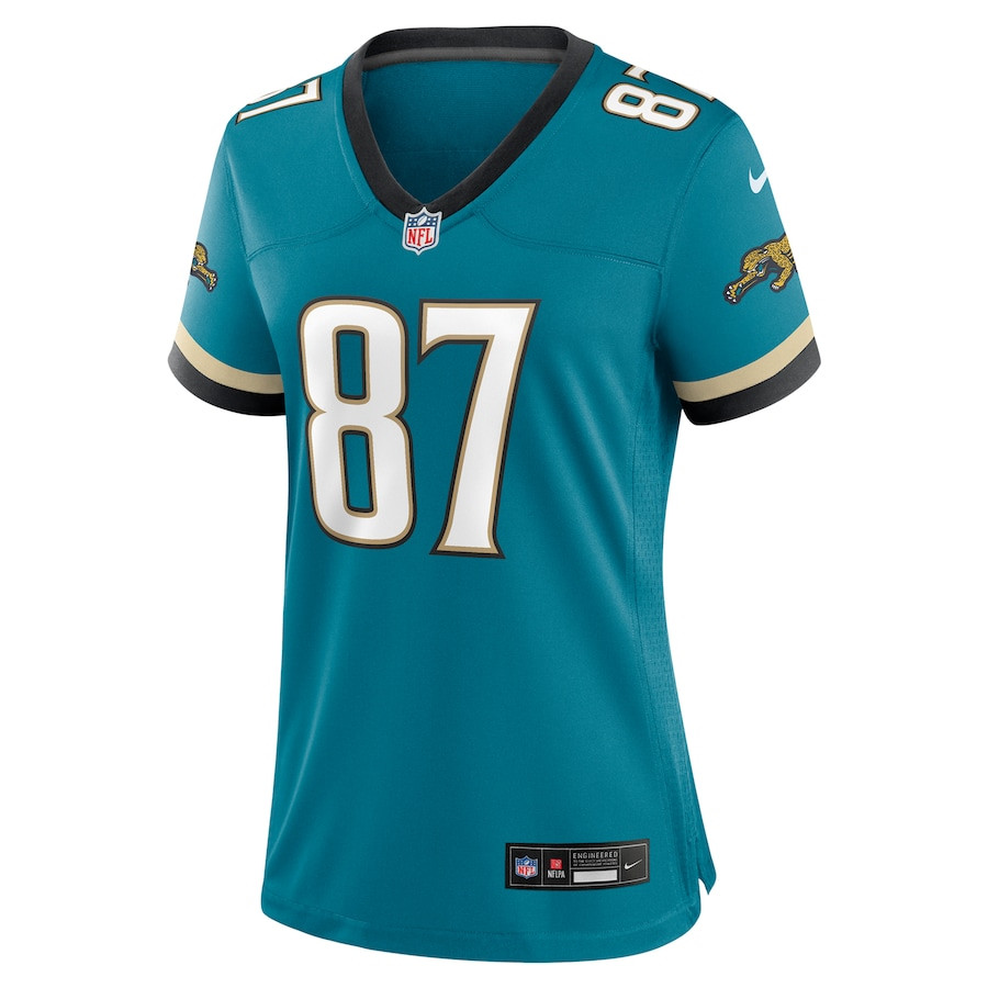Keenan McCardell 87 Jacksonville Jaguars Prowler Throwback Game Teal NFL Jersey Women's