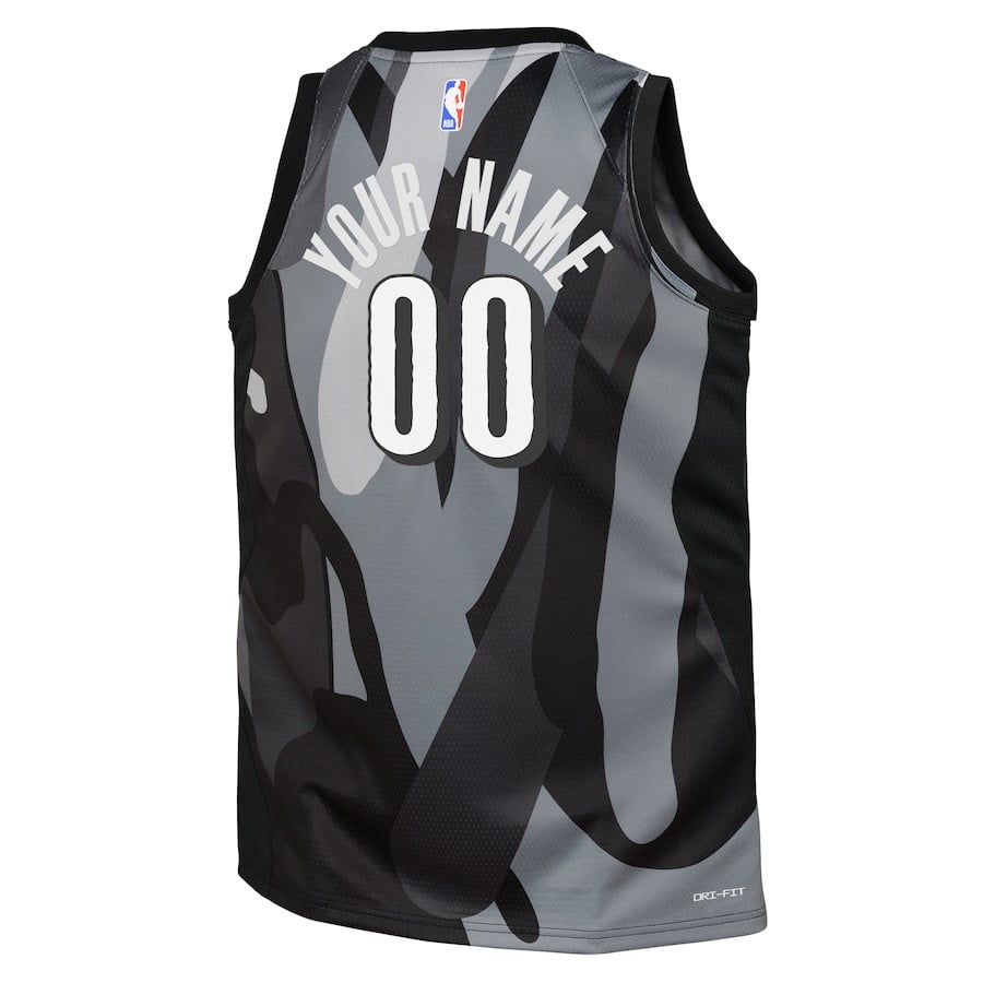 Brooklyn Nets 2024/25 Swingman Custom City Edition Gray NBA Jersey Youth