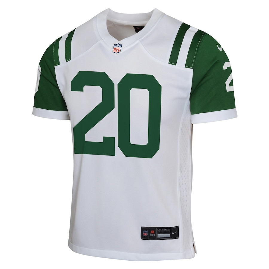 Breece Hall 20 New York Jets Classic Alternate Game White NFL Jersey Youth