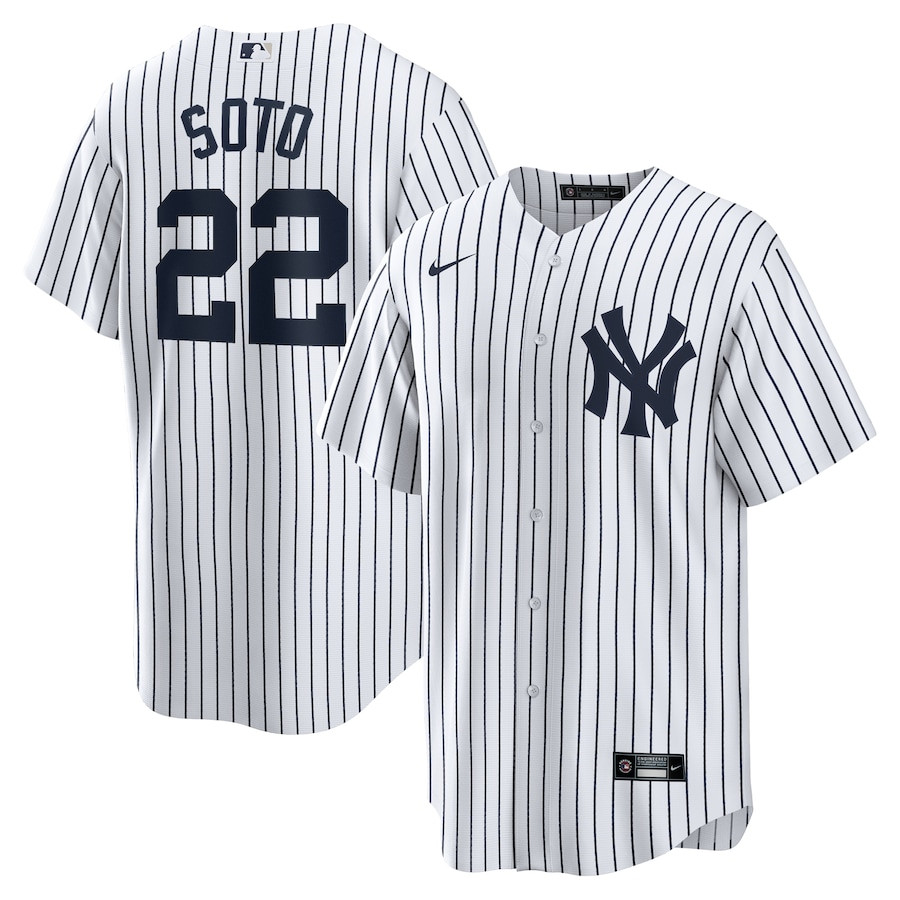 Juan Soto 22 New York Yankees Home ??White MLB Jersey Men's