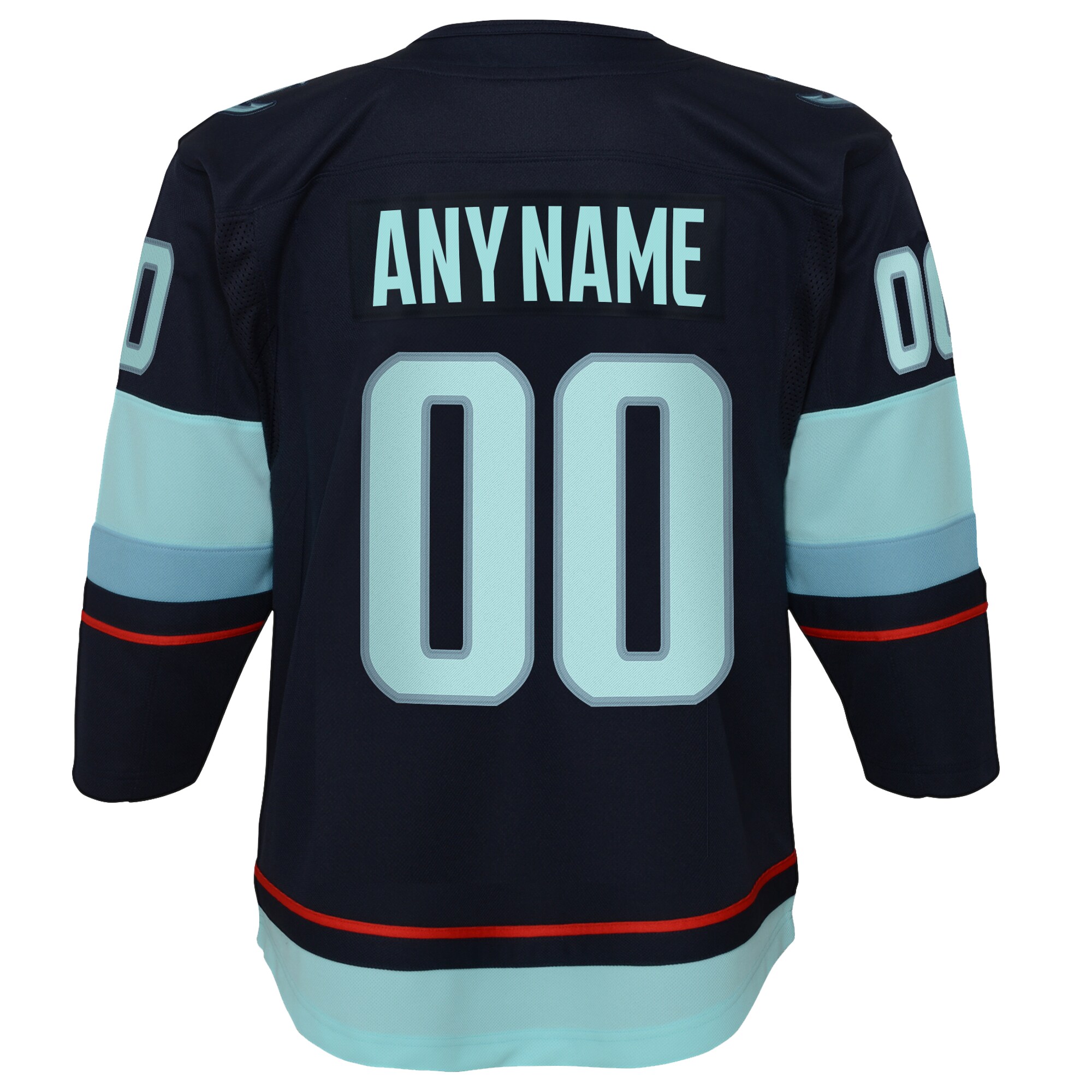 Seattle Kraken Navy Home Premier Custom NHL Jersey Youth