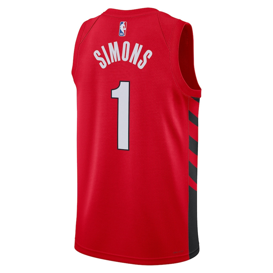 Anfernee Simons 1 Portland Trail Blazers Unisex Swingman Statement Edition Red NBA Jersey Unisex