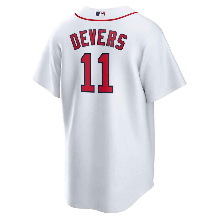 Rafael Devers 11 Boston Red Sox Home White MLB Jersey Men's