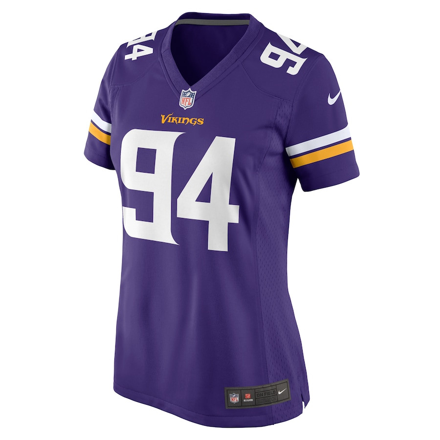 Taki Taimani 94 Minnesota Vikings Game Purple NFL Jersey Women's