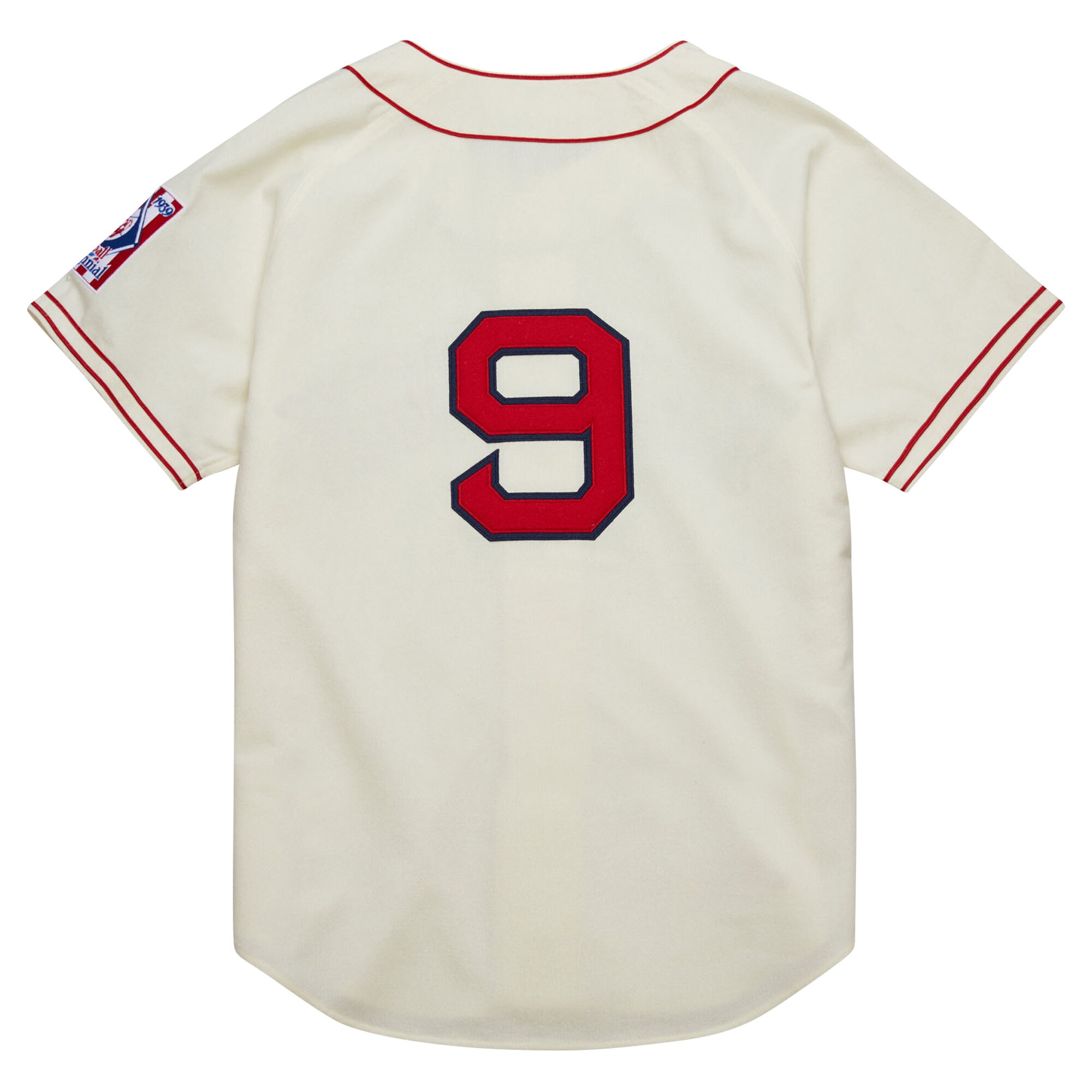 Boston Red Sox Ted Williams Mitchell Ness Cream Cooperstown Collection 1939 MLB Jersey Men's