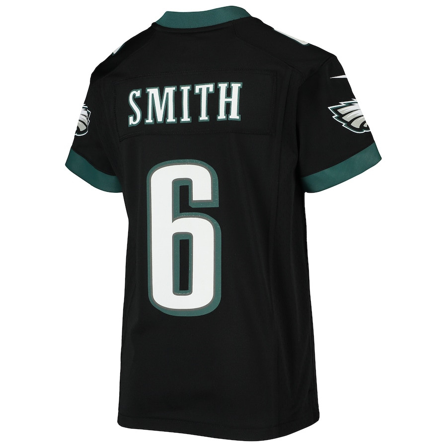 DeVonta Smith 6 Philadelphia Eagles Game Black NFL Jersey Youth