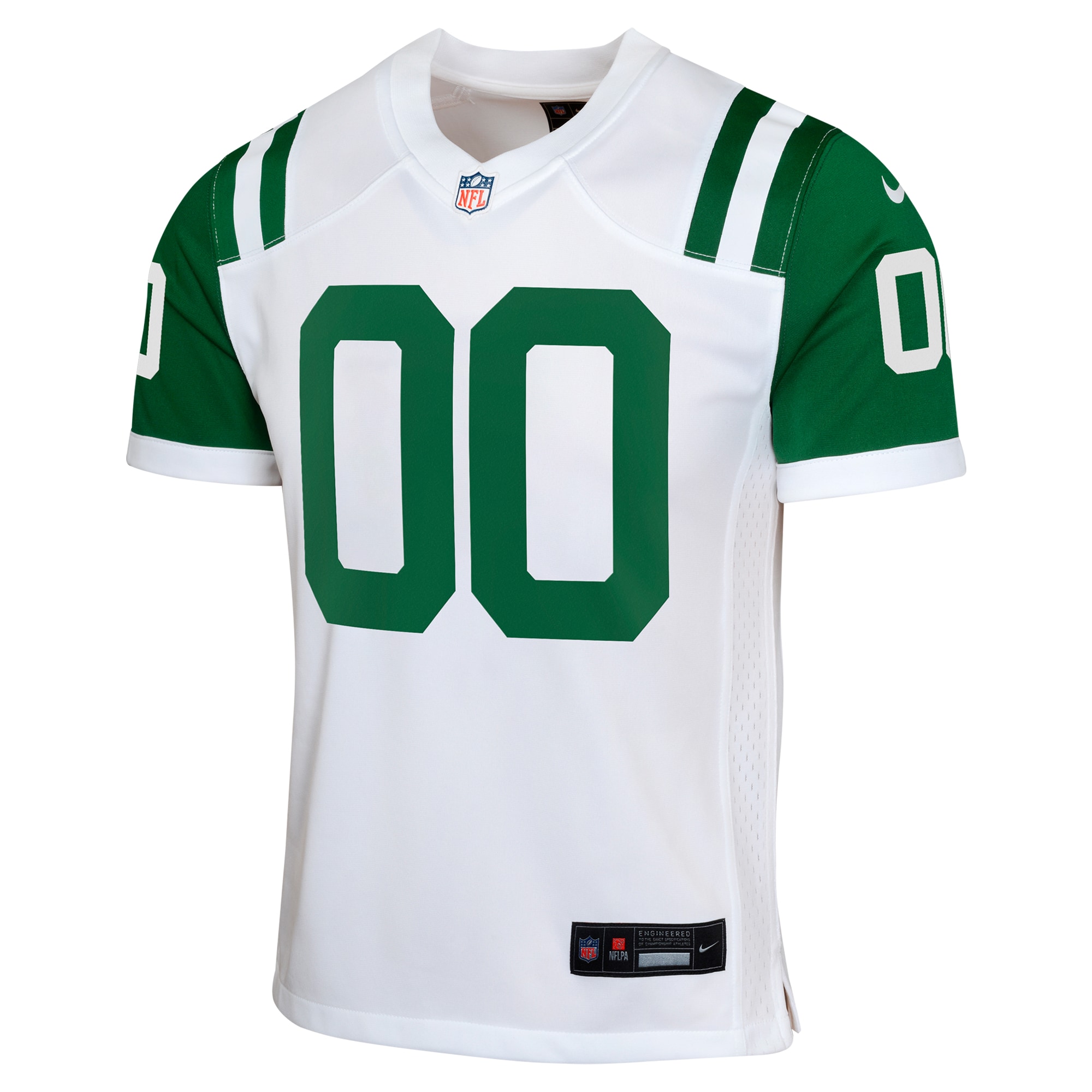 New York Jets White Classic Alternate Custom NFL Jersey Youth