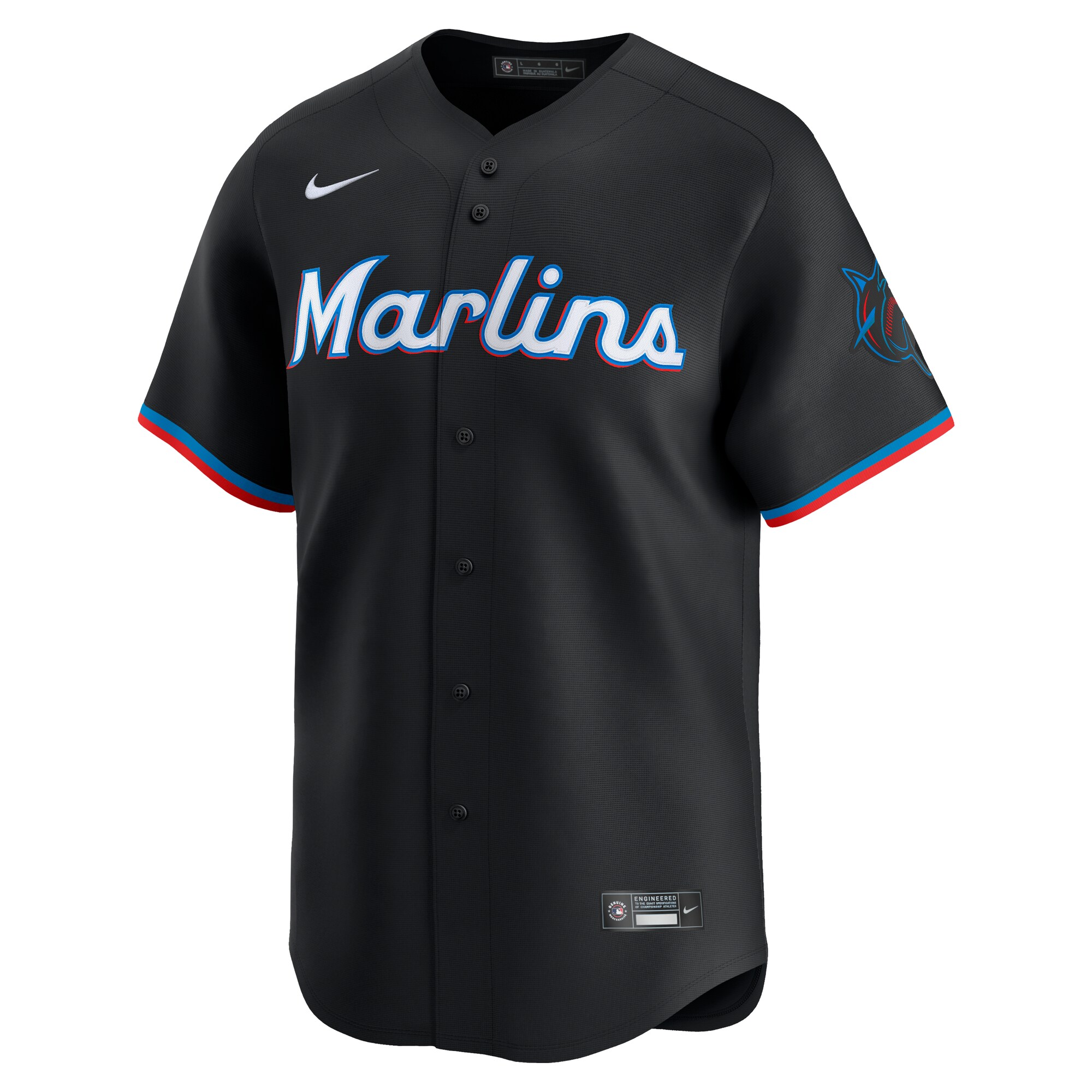 Miami Marlins Black Alternate Limited MLB Jersey Men's