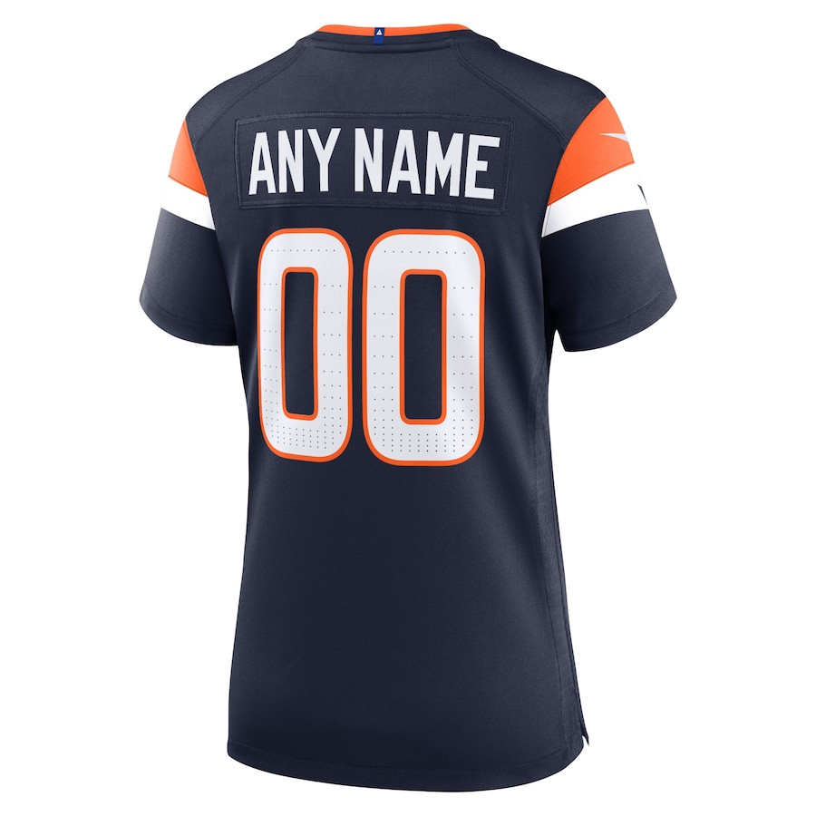 Denver Broncos Custom Alternate Game Navy NFL Jersey Women's