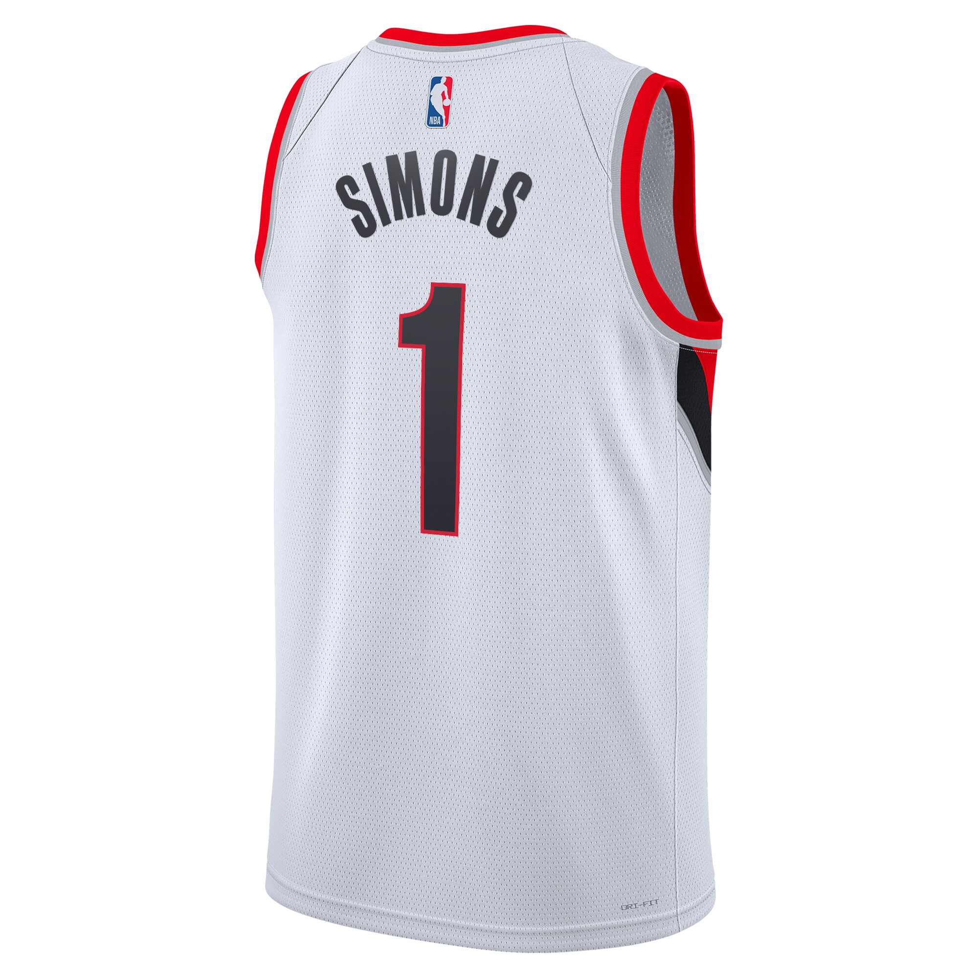Camiseta Association Edition Swingman de los Portland Trail Blazers Blanca Anfernee Simons Juvenil NBA Jersey Men's
