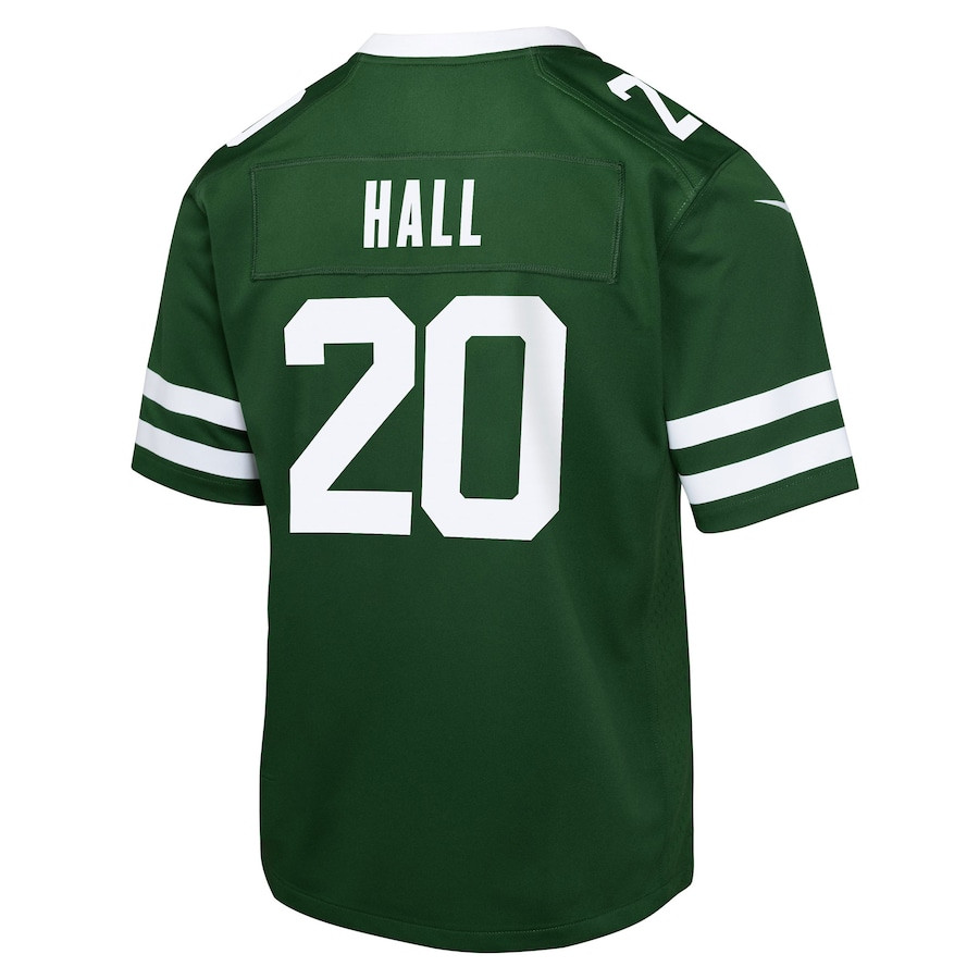 Breece Hall 20 New York Jets Game Legacy Green NFL Jersey Youth