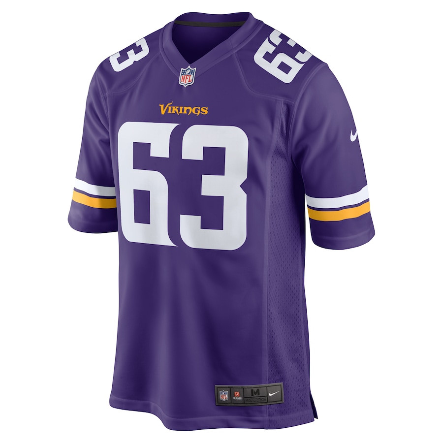 Jeremy Flax 63 Minnesota Vikings Game Purple NFL Jersey Men's