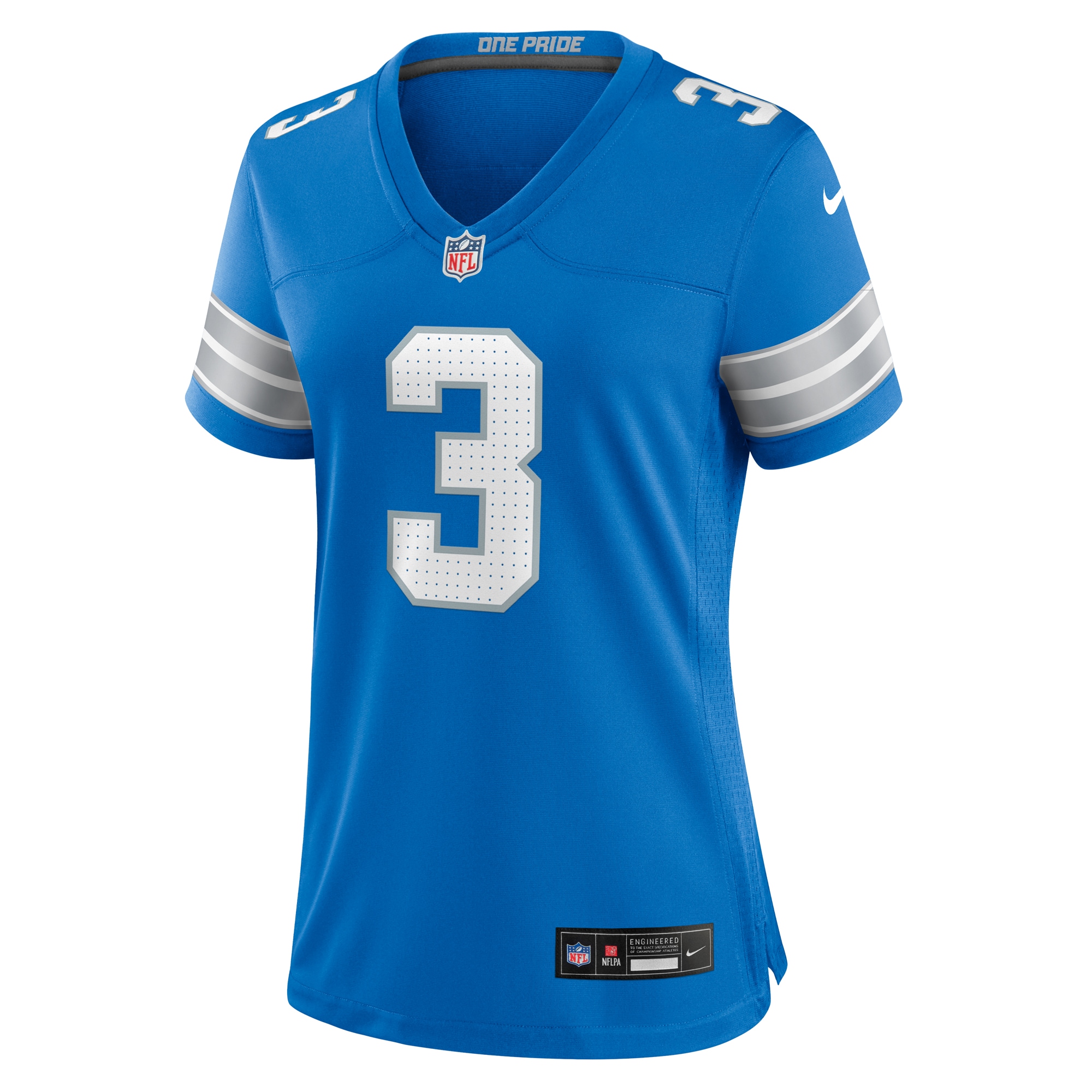 Detroit Lions Jack Fox Blue Team Game NFL Jersey Women's