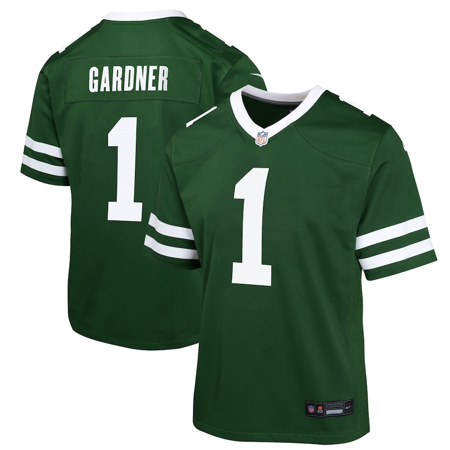 Ahmad Sauce Gardner 1 New York Jets Game Legacy Green NFL Jersey Youth