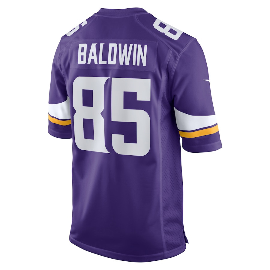 Daylen Baldwin 85 Minnesota Vikings Game Purple NFL Jersey Men's