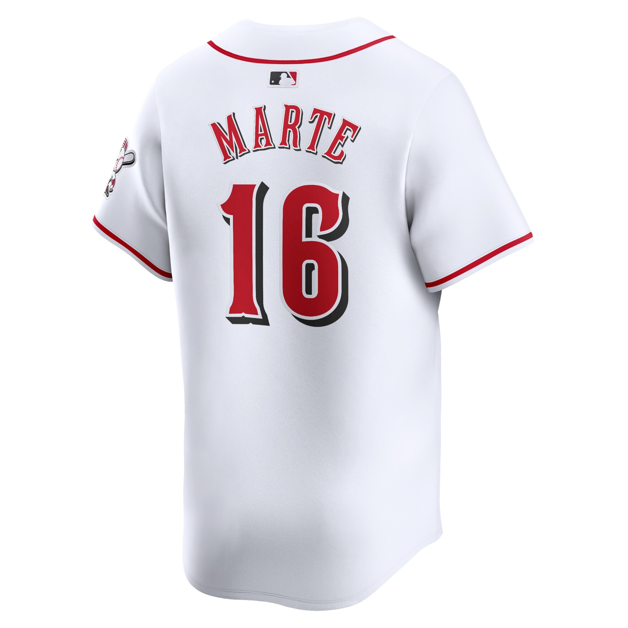Cincinnati Reds Noelvi Marte White Home Limited Player MLB Jersey Men's