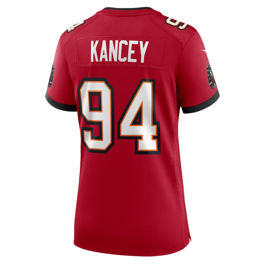 Calijah Kancey 94 Tampa Bay Buccaneers Game Red NFL Jersey Women's
