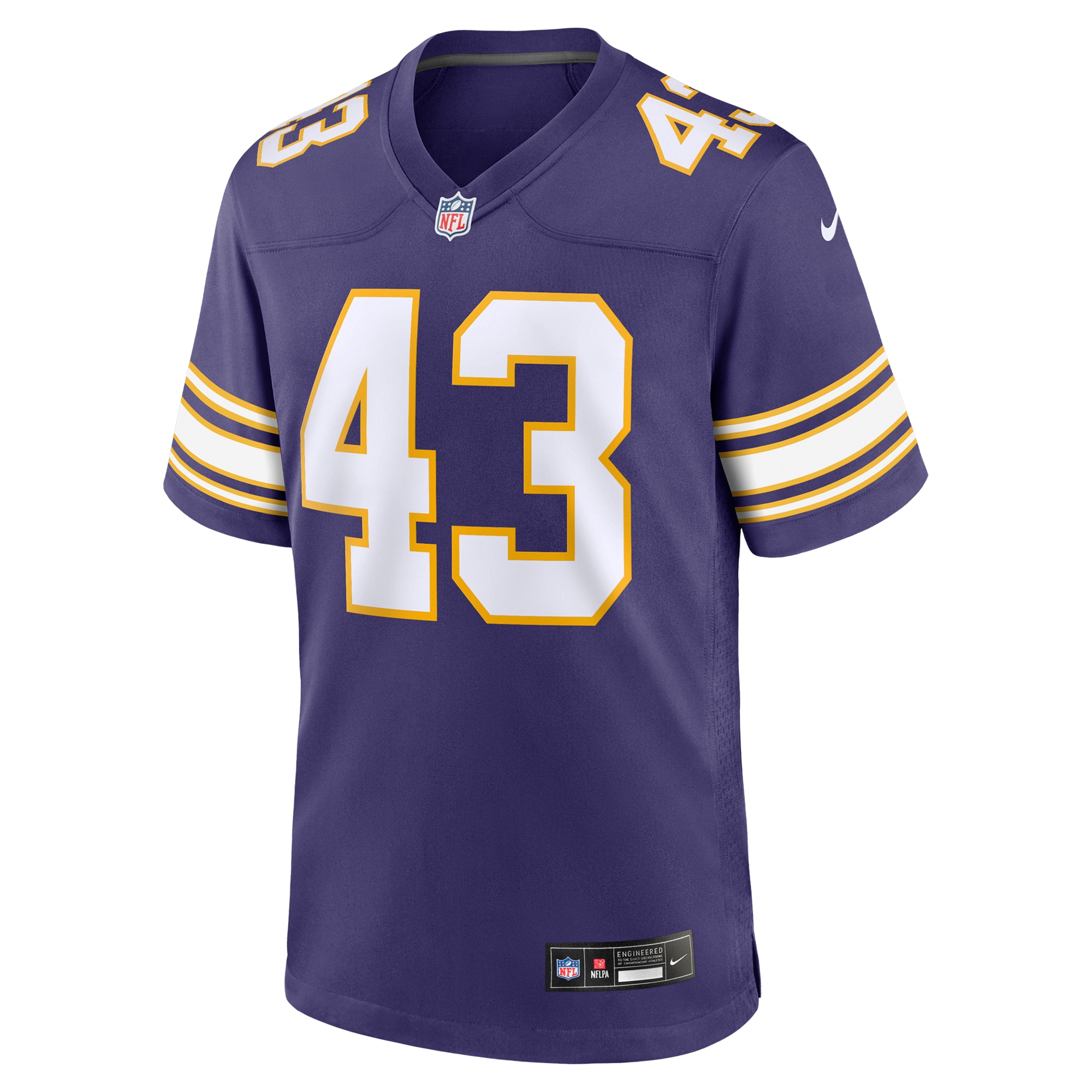 Minnesota Vikings Andrew Van Ginkel Purple Alternate Game NFL Jersey Men's