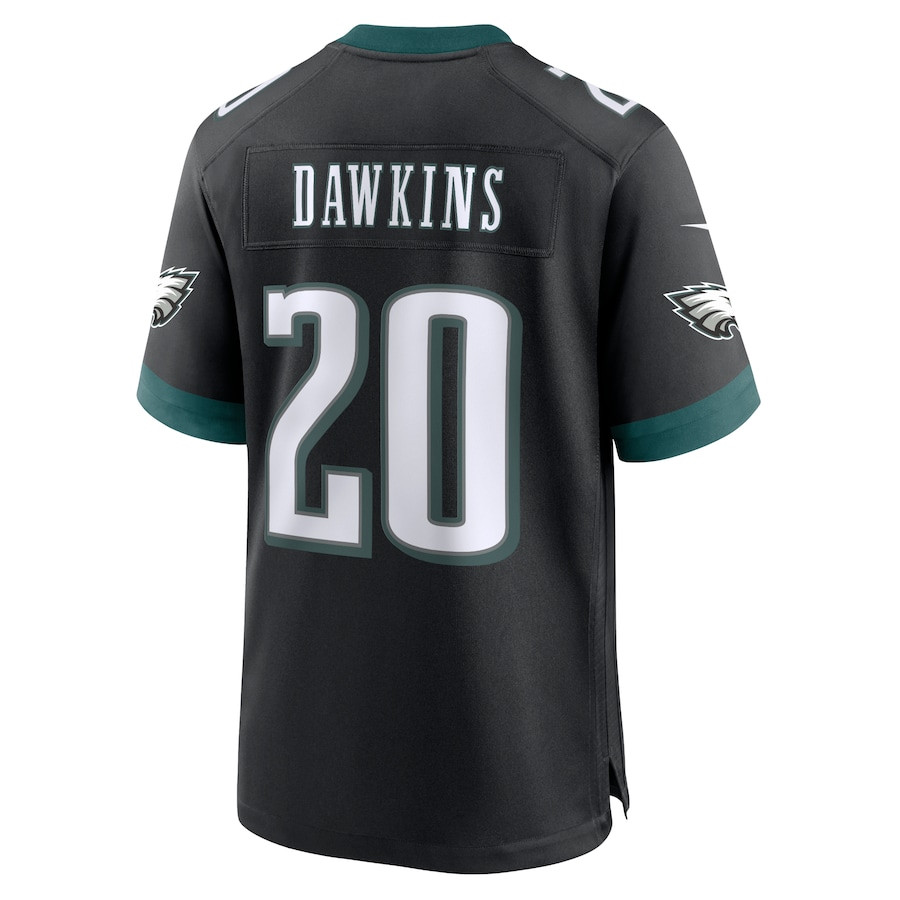 Brian Dawkins 20 Philadelphia Eagles Alternate Game Black NFL Jersey Men's