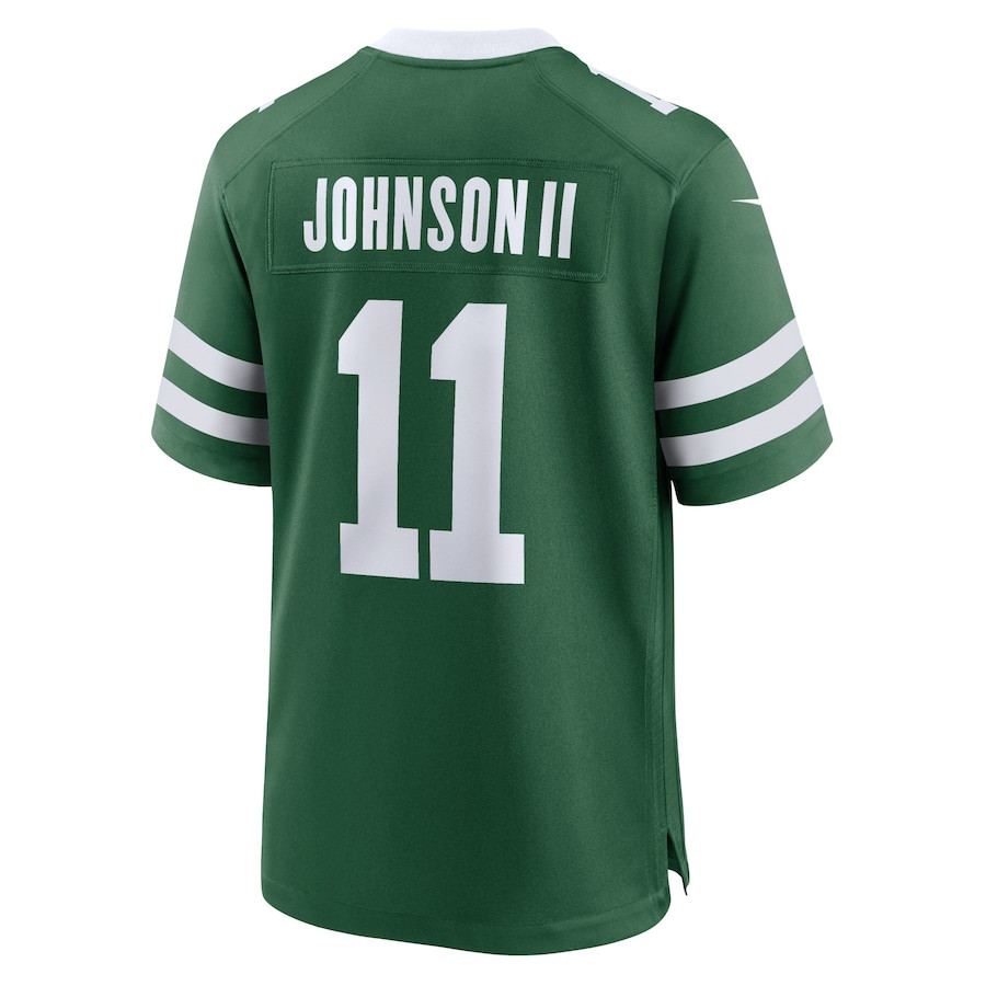 Jermaine Johnson II 11 New York Jets Game Legacy Green NFL Jersey Men's