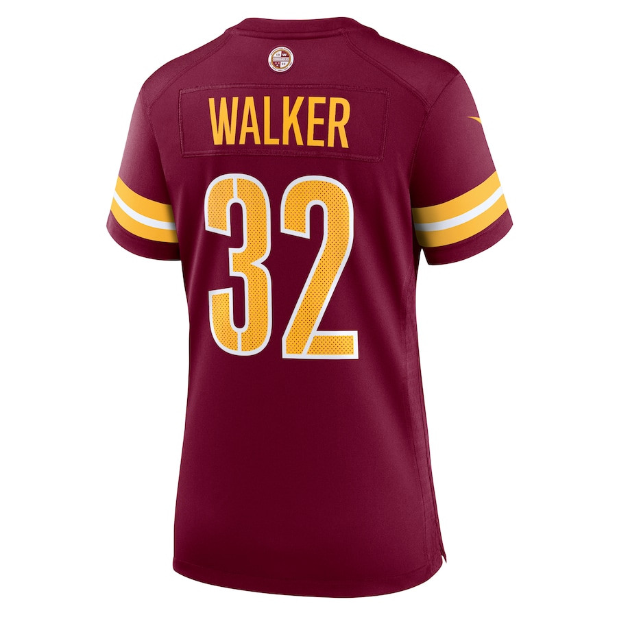 Mykal Walker 32 Washington Commanders Game Burgundy NFL Jersey Women's