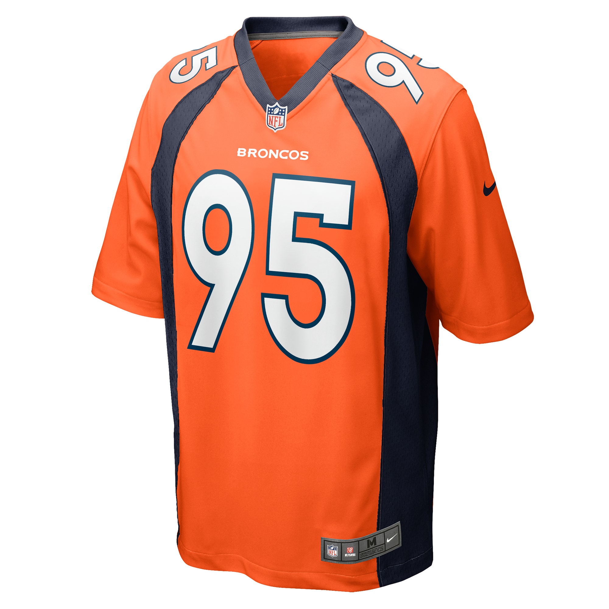 Denver Broncos Elijah Garcia Orange Team Game NFL Jersey Men's