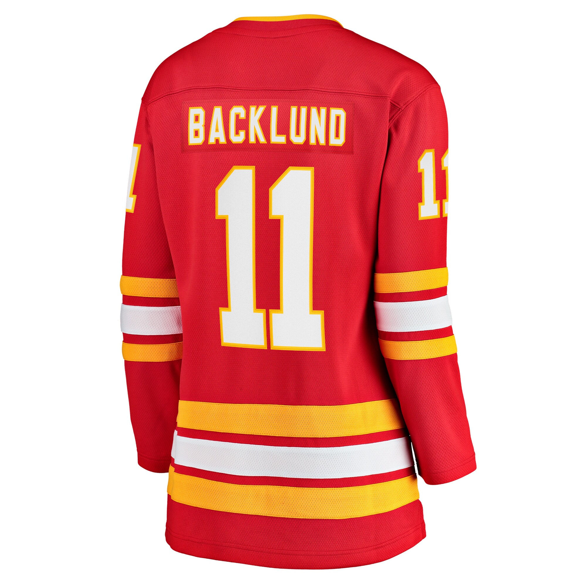 Calgary Flames Mikael Backlund Red Home Team Breakaway Player NHL Jersey Women's
