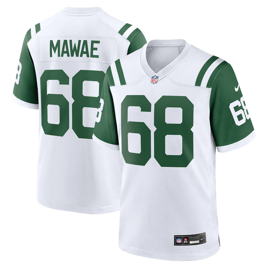 Kevin Mawae 68 New York Jets Classic Alternate Retired Player Game White NFL Jersey Men's