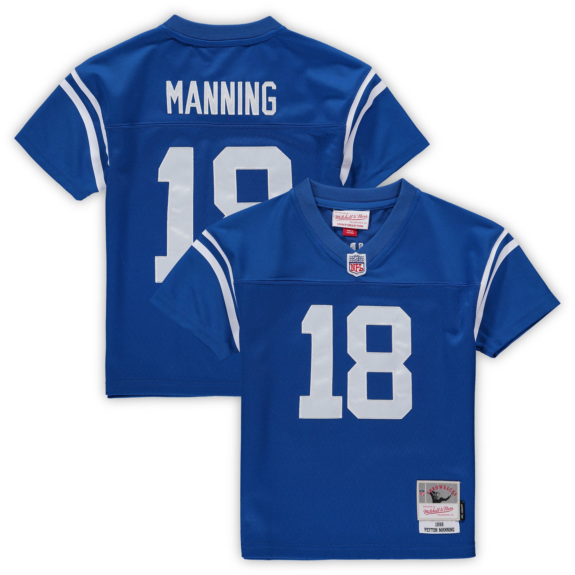 Preschool Indianapolis Colts Peyton Manning Mitchell Ness Royal Retired Legacy NFL Jersey Men's