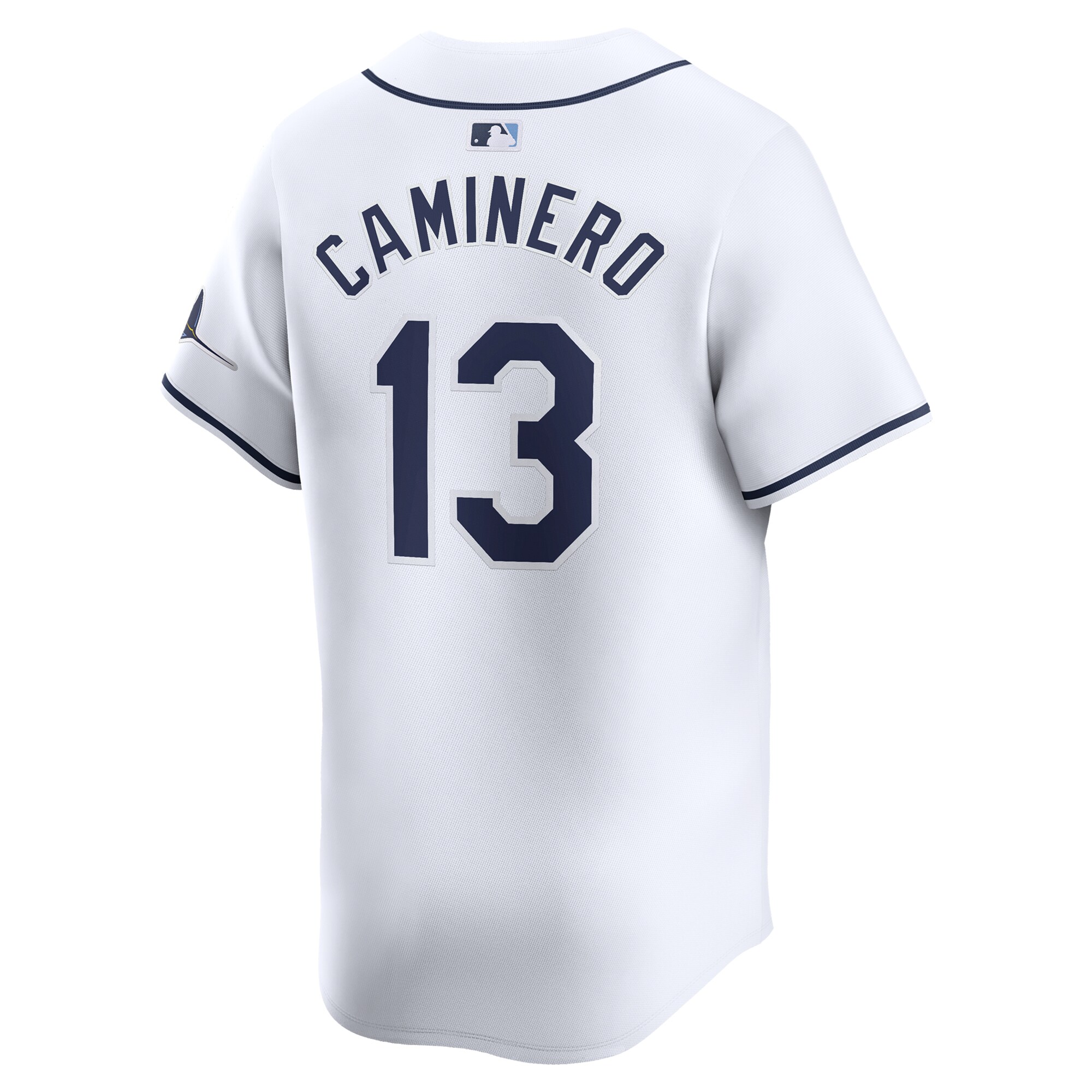 Tampa Bay Rays Junior Caminero White Home Limited Player MLB Jersey Youth