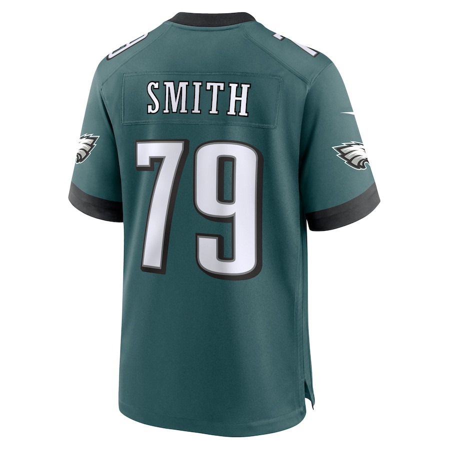 Lecitus Smith 79 Philadelphia Eagles Game Midnight Green NFL Jersey Men's