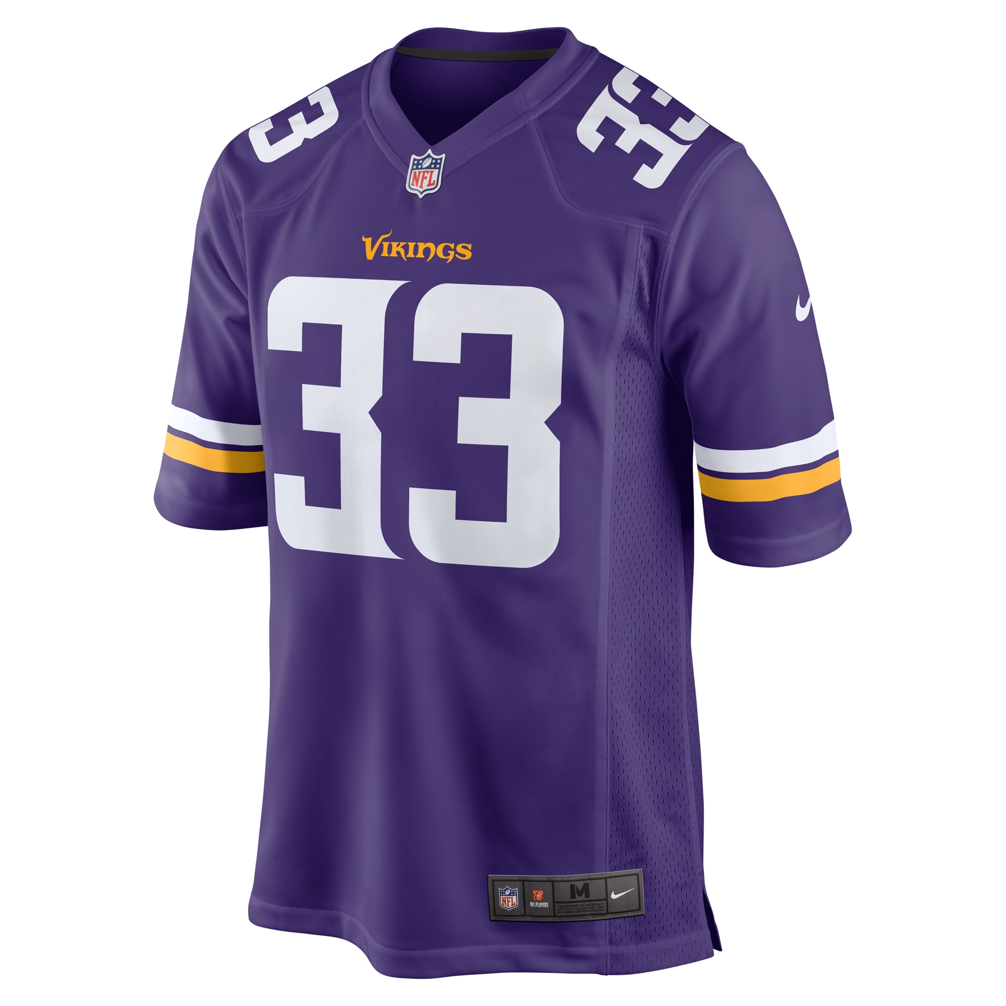 Minnesota Vikings Aaron Jones Purple Game NFL Jersey Men's